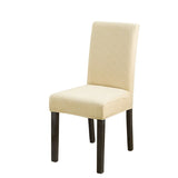 Solid Jacquard Chair Covers Spandex Dining Room Office Banquet