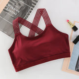 Women Seamless Sports Bra Shockproof Push Up Breathable Crop Top