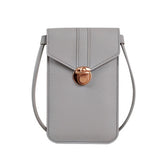 Women's Crossbody PU Leather Wallet Retro Buckle Soft Shoulder Bag