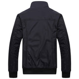 Men's Solid Color Mens Sportswear Stand Collar Slim Coat Bomber Jacket