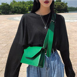 RanHuang Women Pu Leather Shoulder Brief Flap Messenger Crossbody Bags