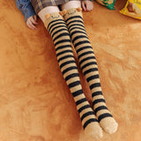 Women Funny Stretch Coral Fleece Cute Cartoon Cat Claw Van Gogh Socks