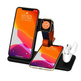 Fast Wireless iPhone Apple Watch 4 in 1 Foldable Charging Dock Station