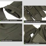 Men's Military Sport Full Finger Tactical Wear-resistant Riding Gloves