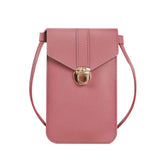 Women's Crossbody PU Leather Wallet Retro Buckle Soft Shoulder Bag