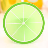 10PCS Coaster Fruit Shape Silicone Cup Pad Slip Insulation Mat Drink Holder