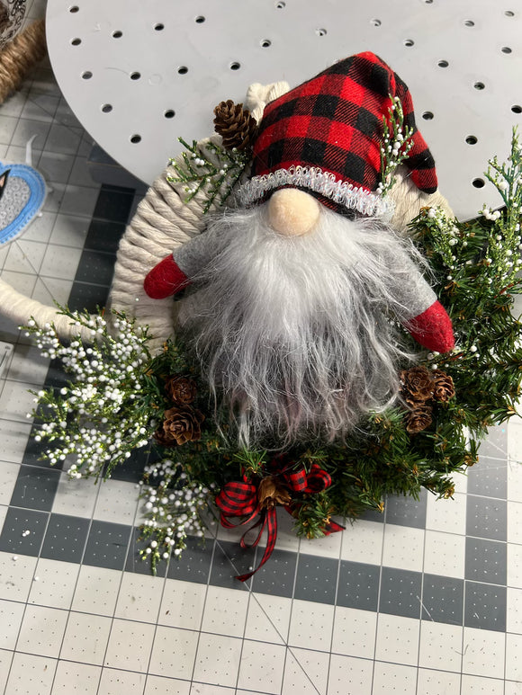 Gnome for the Holidays Wreath