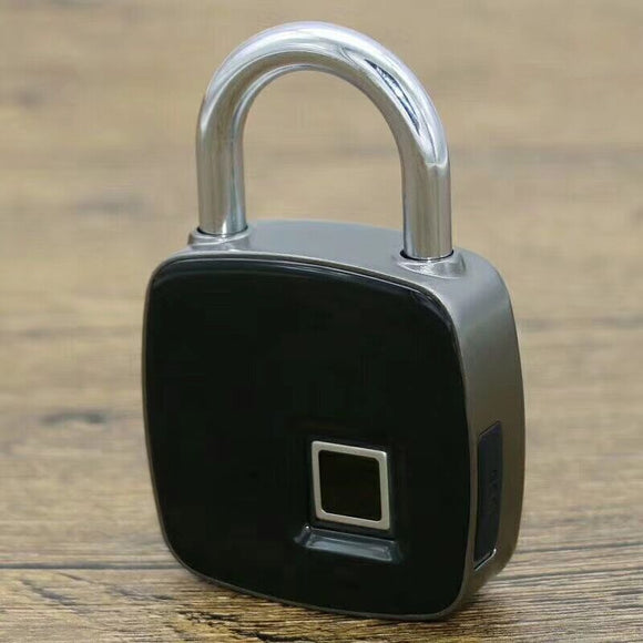 IP65 Waterproof Classic Padlock Smart Fingerprint Security Backpack Luggage Cabinet Door Lock