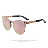 Women Gothic Eyewear Skull Frame Metal Sunglasses