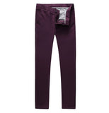 MOGU Men's Clothing Suit Trousers Pure Color Slim Fit Pants High Quality