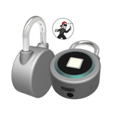 Fingerprint Smart Keyless Waterproof APP Button Password Unlock Anti-Theft Padlock Door Lock