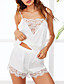 Women's Lace Satin & Silk Suits Nightwear Solid Colors Square Neck