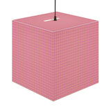 Pink Purple Plaid Personalized Lamp