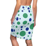 Green Bay Dots Women's Pencil Skirt