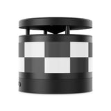 Black White Checker Metal Bluetooth Speaker and Wireless Charging Pad