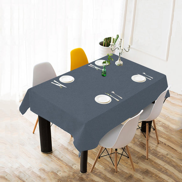 Char Limed Spruce Cotton Linen Tablecloth 52