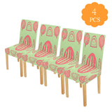Wild Watermelon Shapes Chair Cover (Pack of 4)