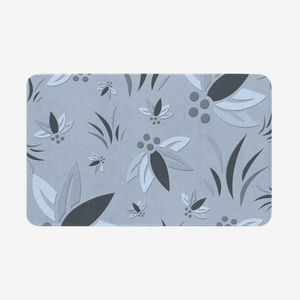 Cool Corporate Flora Microfiber Chevron Non-Slip Soft Kitchen Mat Bath Rug Doormat