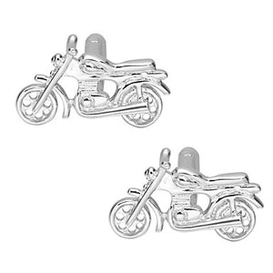 Cufflinks Moto Classic Basic Brooch Jewelry Silver For Daily Formal