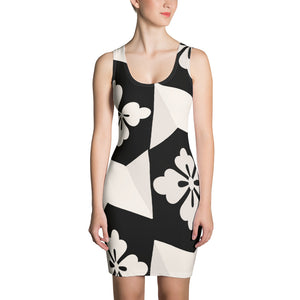 Black White Tiles Sublimation Cut & Sew Dress