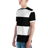 Black White Stripes Men's T-shirt