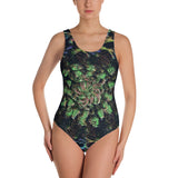 Black Russian Flora One-Piece Swimsuit