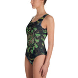 Black Russian Flora One-Piece Swimsuit