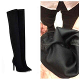 ORCHA LISA Over the Knee Thin High Heel Boots Plus Big Sizes