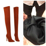 ORCHA LISA Over the Knee Thin High Heel Boots Plus Big Sizes