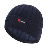 Brand Skullies Beanies Knitted Hat Thick Gorro Bonnet Fur Hat Cap