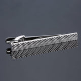 Jiaocharmei Matte Tie Bar Men Simple Brushed Smooth High Quality Clip Clasp Stainless Steel