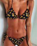 Ciktidin Floral Print Bikini Swimwear Women Beach Maillot de Bain Femme