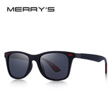 MERRYS DESIGN Unisex Rivet Polarized Sunglasses Square Frame 100% UV Protection S8508