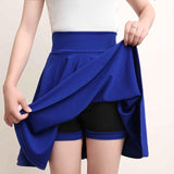 Gogoyouth Shorts Womens A line Sun School High Waist Pleated Skirt
