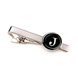 ESSPOC Men Fashion 26 Alphabet Letters Tie Clips Personality Name Jewelry Necktie Pin