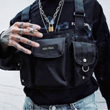 YUESKANGAROO Kanye West Chest Rig Hip Hop Streetwear Functional HGUL Sling Bag
