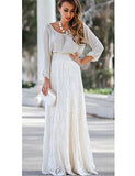 Women's Romantic Maxi Swing Skirts Solid Colored Lace